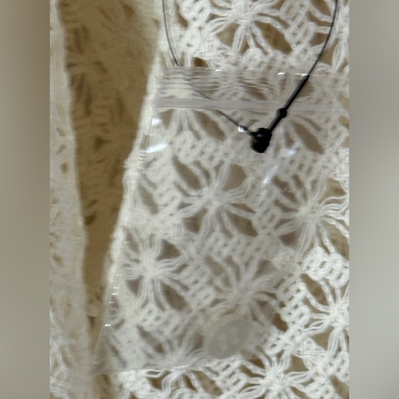 Free People Kelly Cream and Green Crochet Cover Up Maxi Top Dress NWOT SKU1103 - Picture 4 of 11